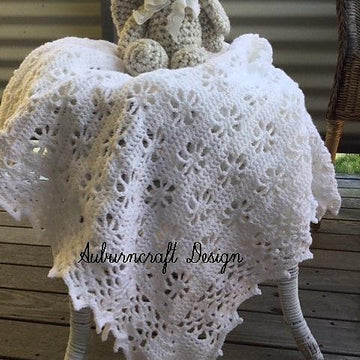 Amanda Christening Baby Blanket