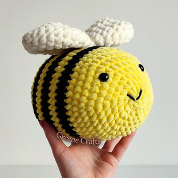 Bee Plush Toy (2 Sizes) - Crochet Pattern for Beginners