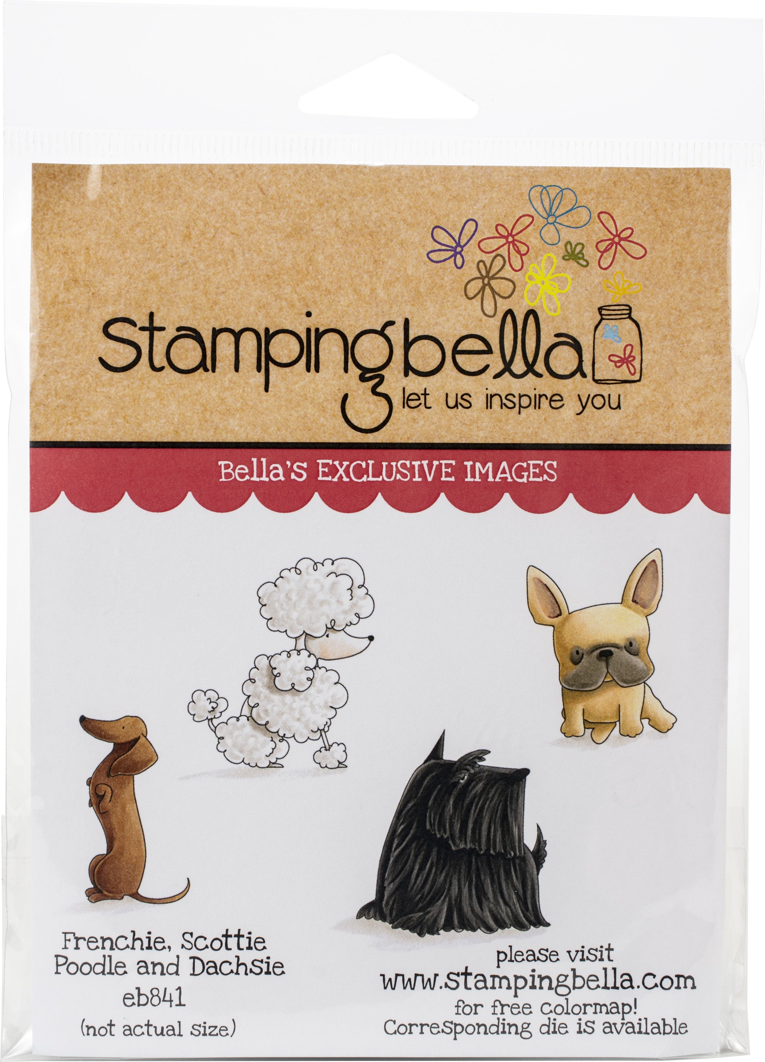 Stamping Bella Cling Stamps - Frenchie, Scottie, Poodle & Dachsie