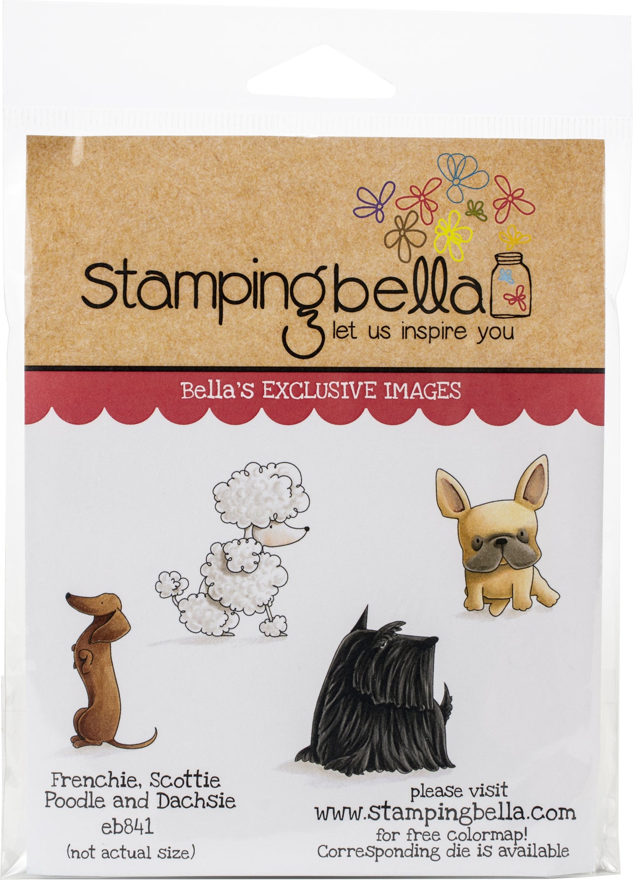 Stamping Bella Cling Stamps - Frenchie, Scottie, Poodle & Dachsie