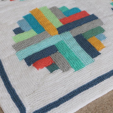 Portholes Log Cabin Blanket