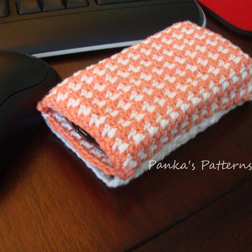 DoubleDecker Phone Case in houndtooth pattern / Kétzsebes telefontok