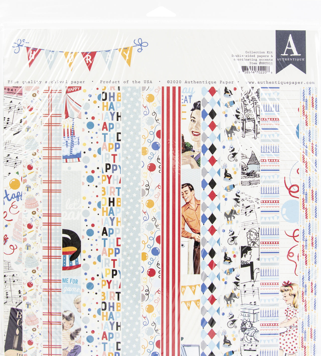 Authentique Paper Authentique Collection Kit 12"X12" - Hooray