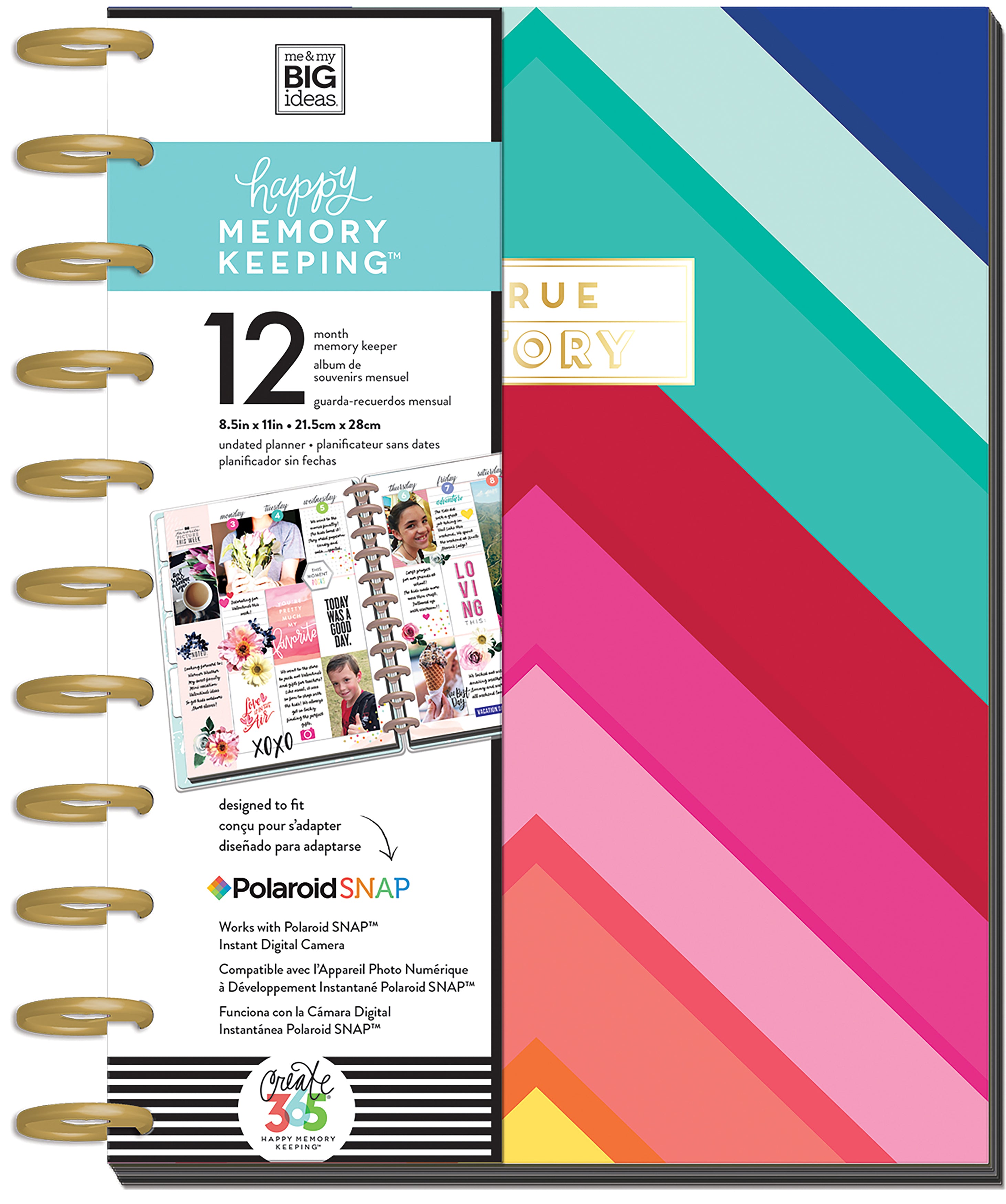 Happy Memory Keeping Undated 12-Month Big Planner - True Story