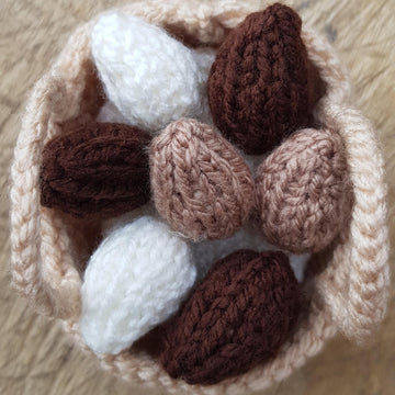 Knitted Basket of Mini Eggs