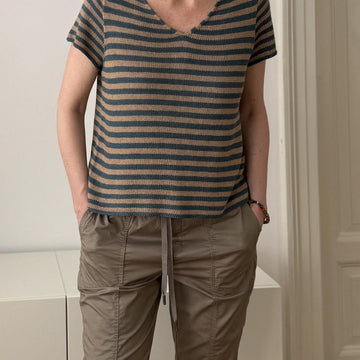 Stripy Linen Tee
