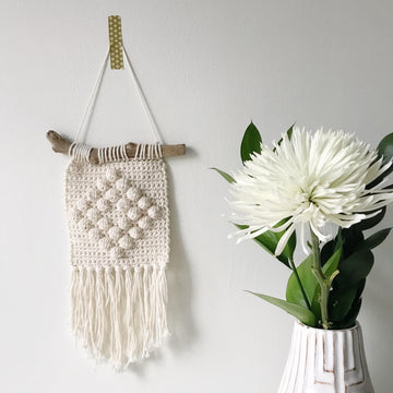 Diamond Bobble wall-hanging