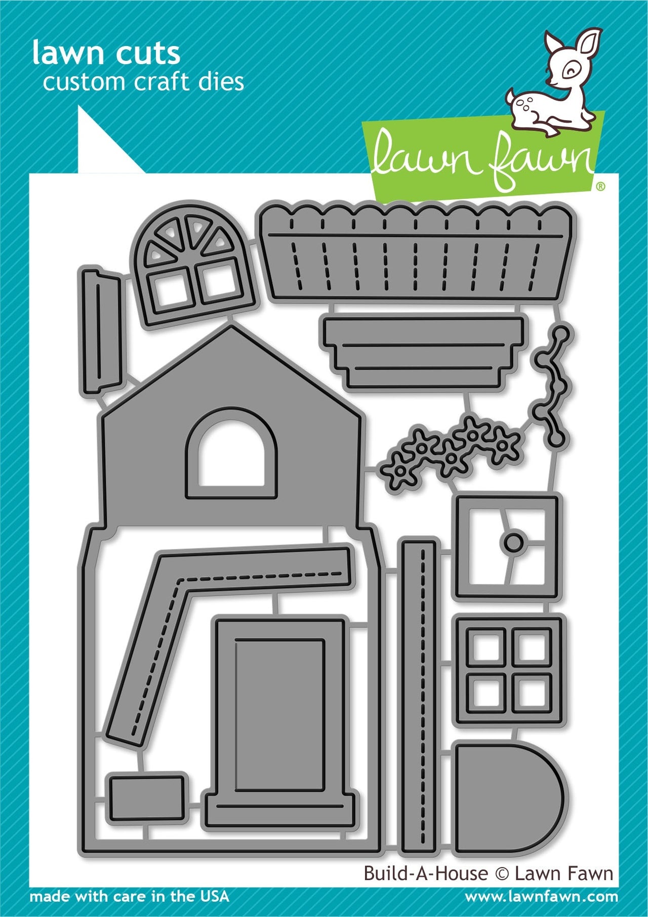 Lawn Fawn Lawn Cuts Custom Craft Die - Build-A-House