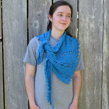 Butterfly Crescent Shawl