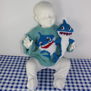 Baby and Toddler Shark Sweater and Toy