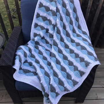 Majestic Waves Afghan