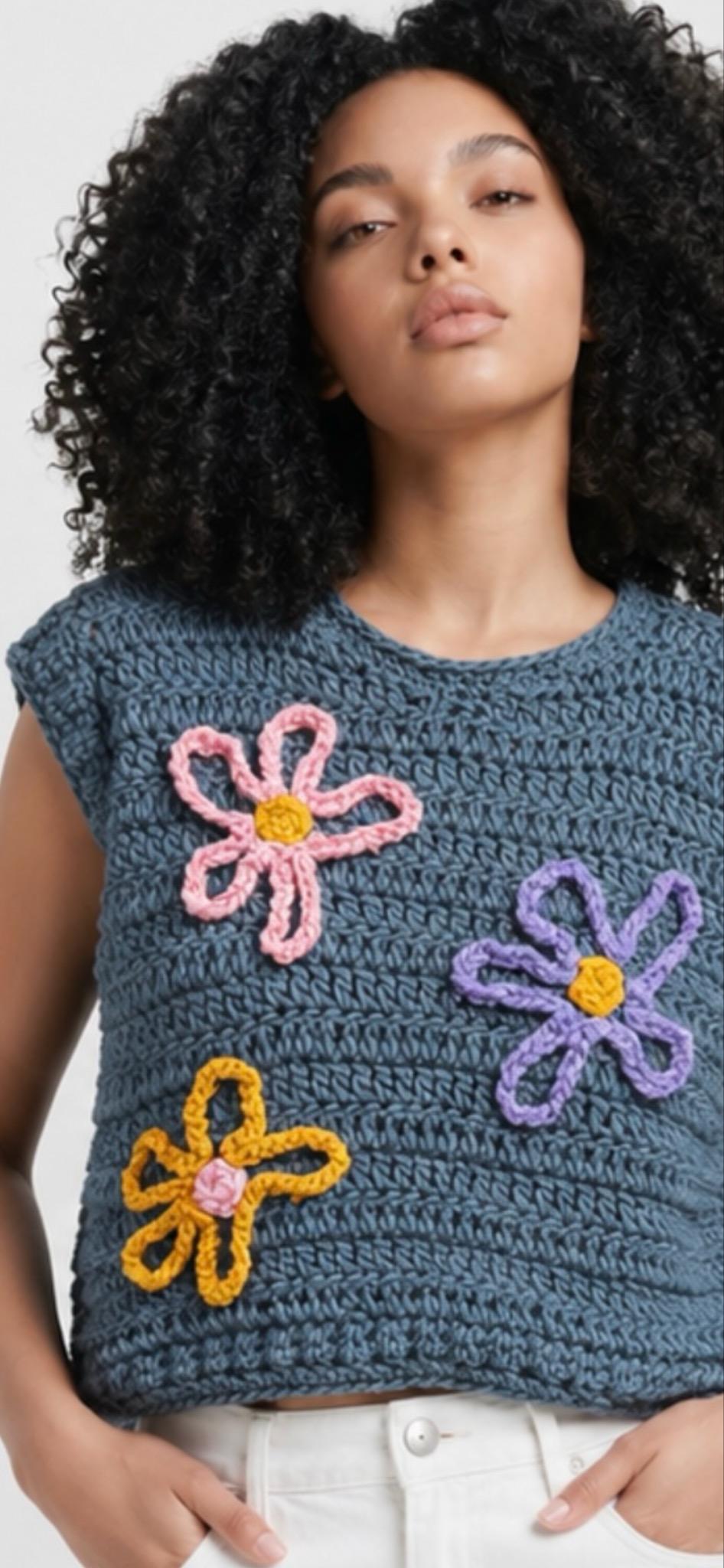 BUTTERCUP CROCHET TANK TOP