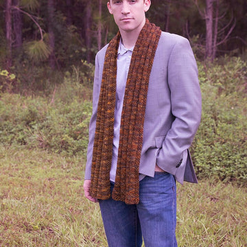 Rust Scarf Knit