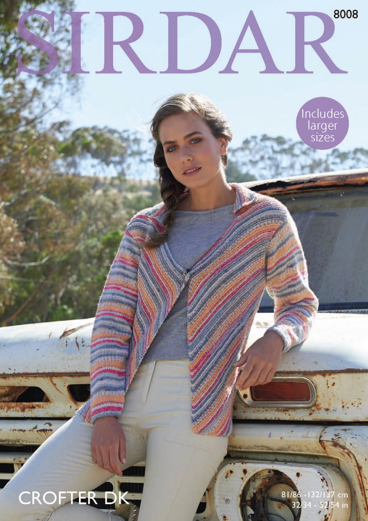 Jacket in Sirdar Crofter DK - 8008 - Downloadable PDF