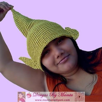 Crochet Tinkerbell Fairy Hat Pattern A Pixie Gnome Elf Cap