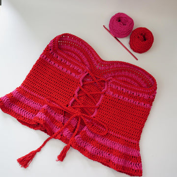 Charm Crochet Bustier Top