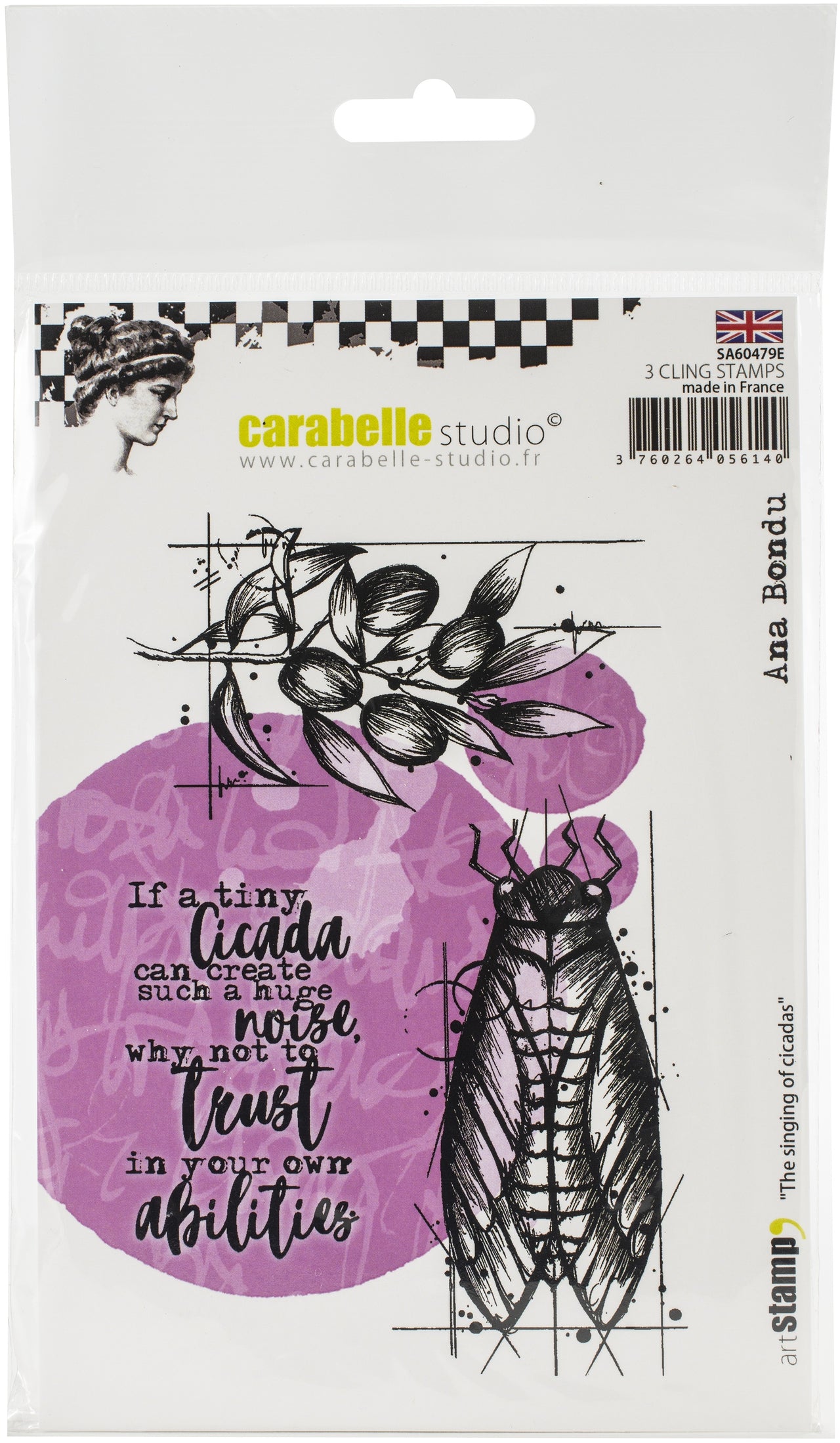 Carabelle Studio Cling Stamp A6 By Ana Bondu - The Singing Of Cicadas