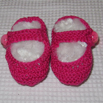 Baby Low Back Garter Stitch Shoes