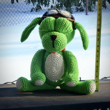 Go Dog Beans Green Dog Amigurumi