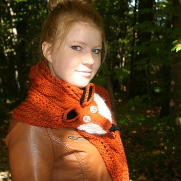 Fox in Love Scarf Cowl