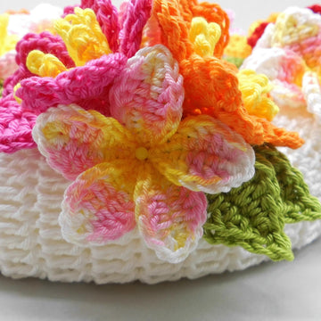 Colorful flower wreath
