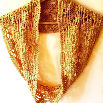 Triangle Lace Infinity Scarf