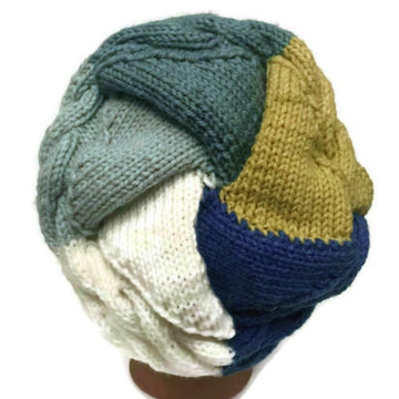 Over Sized Hat with Horizontal Cables