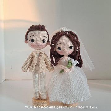 Amigurumi wedding doll