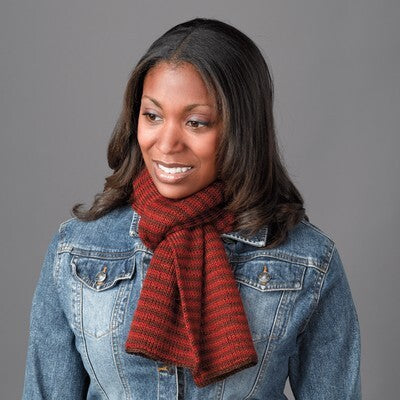 341 Geothermal Tubular Scarf - Knitting Pattern for Kids and Adults in Valley Yarns 2/10 Merino Tencel