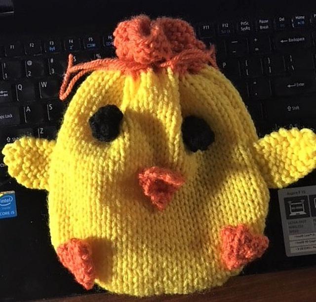 Easter Chick Drawstring Bag
