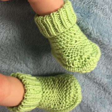 Baby Simple Circular Booties