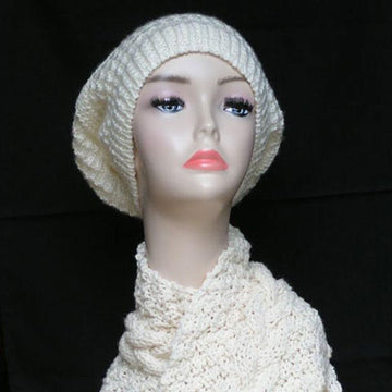 Adult Slouch Beanie Hat & Cosy Scarf