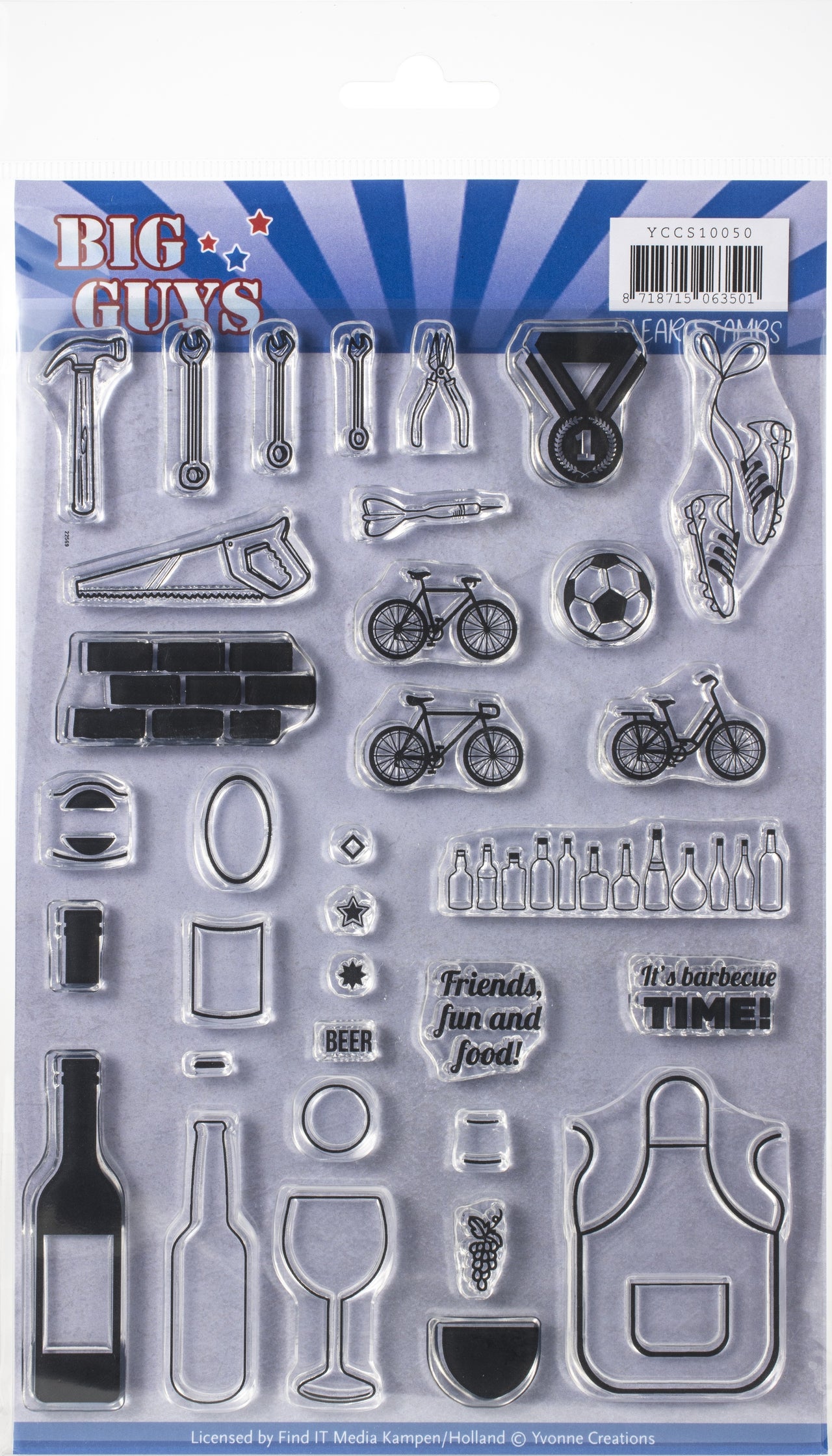 Find It Trading Yvonne Creations Clear Stamps - Big Guys