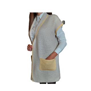 Sleeveless cardigan crochet pattern