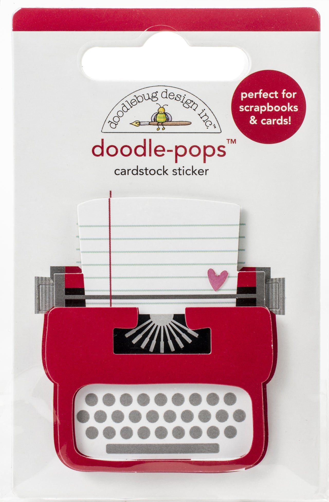 Doodlebug Doodle-Pops 3D Stickers - Love Story, Love Notes