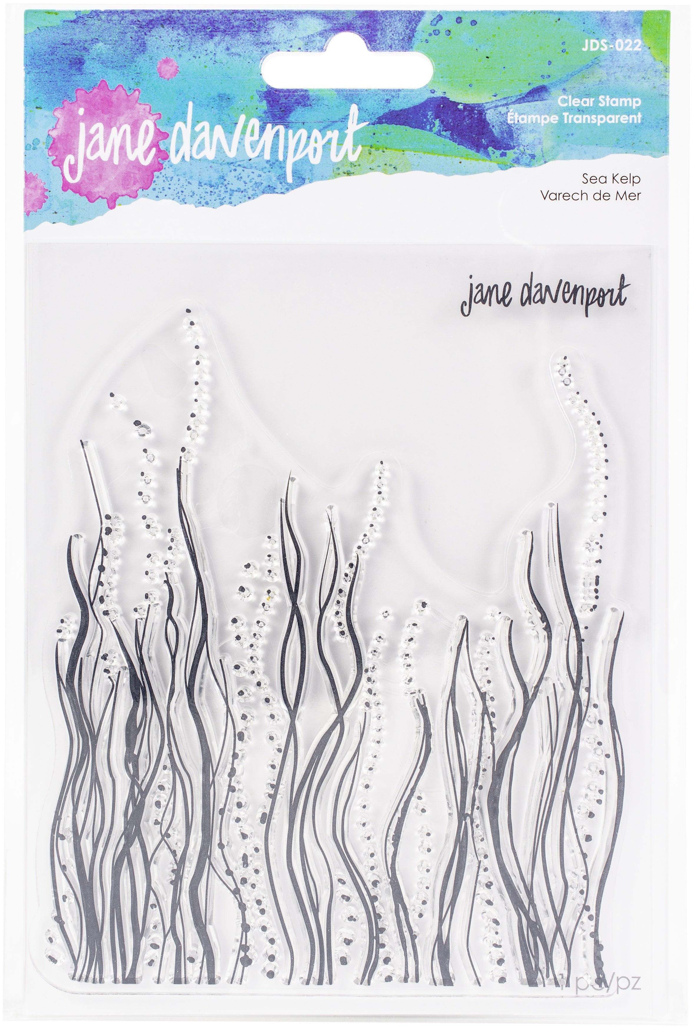 Spellbinders Clear Stamp Set By Jane Davenport - Sea Kelp