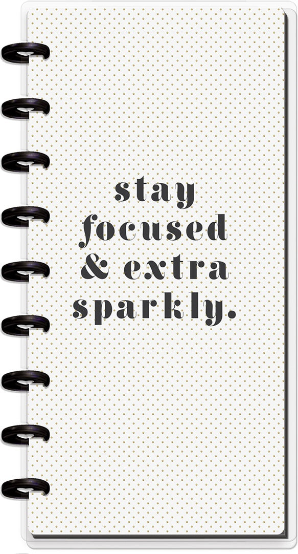 Happy Planner Half Sheet Notebook 9.5"X4.62" 60/Pkg - Glam Girl