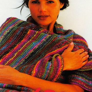 Cavendish Throw in Noro Silk Garden - Downloadable PDF