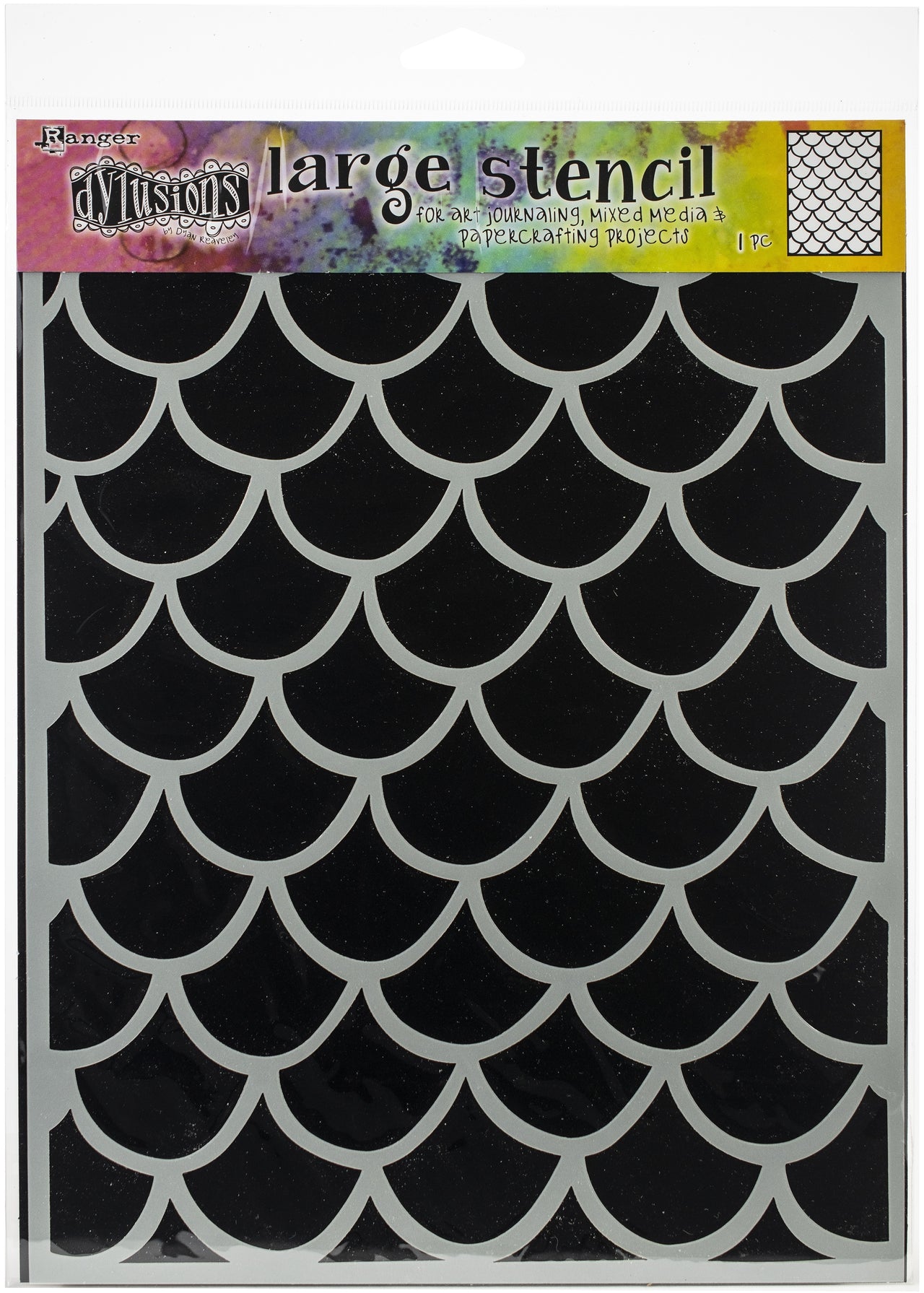 Ranger Dyan Reaveley's Dylusions Stencils 9"X12" - Fishtails