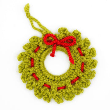 Knitted Wreath Ornament