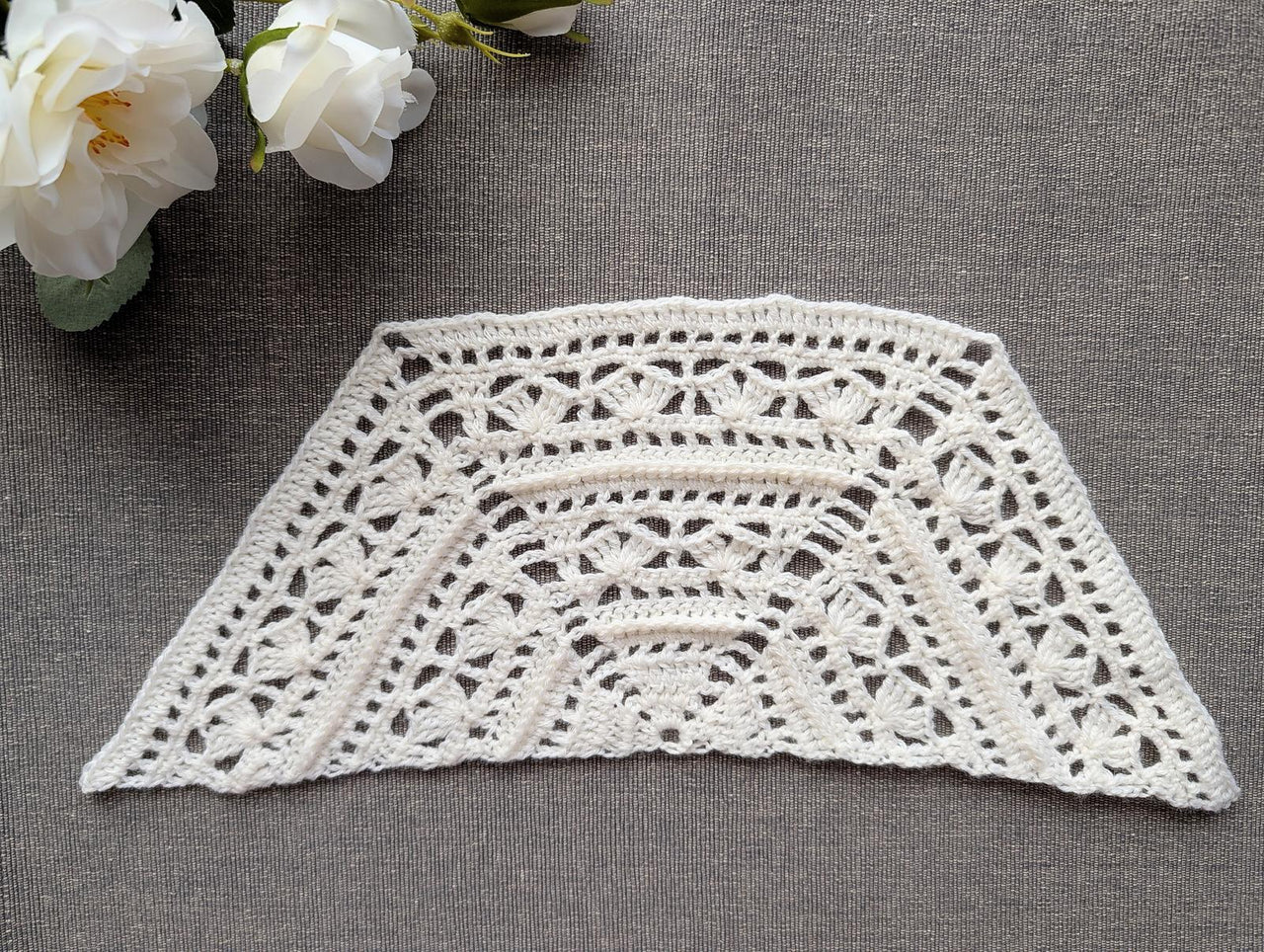 Half-Circle Crochet Shawl Chart #44
