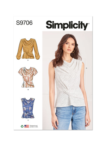 Simplicity Misses' Tops S9706 - Sewing Pattern