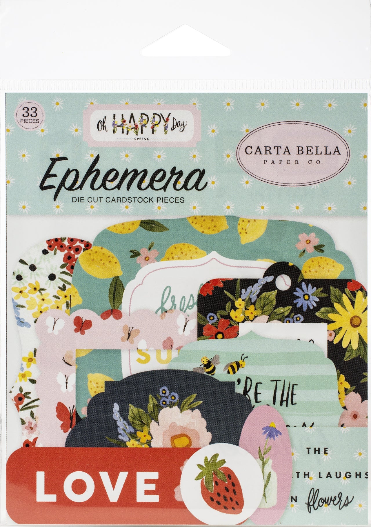 Echo Park Paper Carta Bella Cardstock Ephemera 33/Pkg - Icons, Oh Happy Day Spring