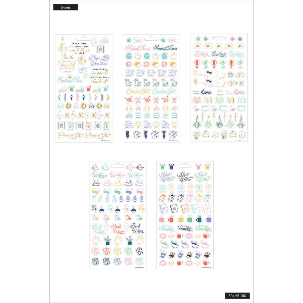 The Happy Planner Archetypes 5 Sticker Sheets