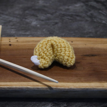 Fortune Cookie Amigurumi Food