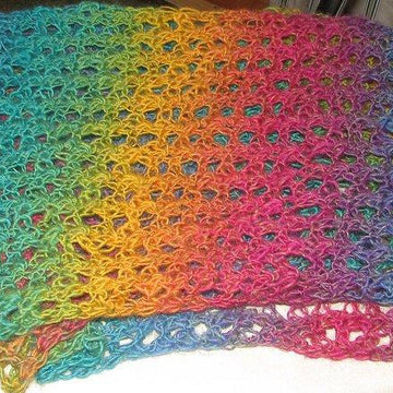 Eyelet Lace Tunisian Shawl