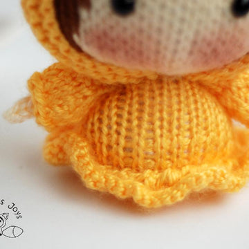 Yellow Chicken Doll. Easter Doll. Tanoshi series toy.