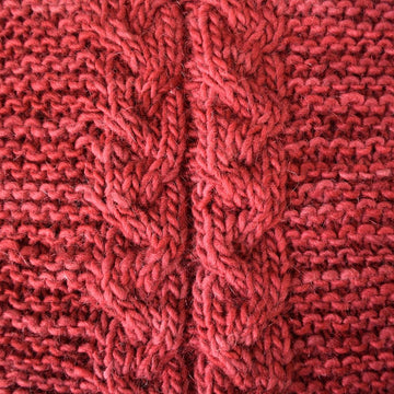 Easy Cranberry Shawl