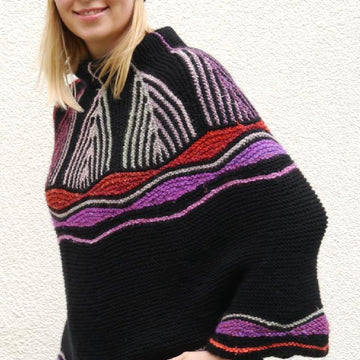 Set Cape & Hat/Muetze ART DECO