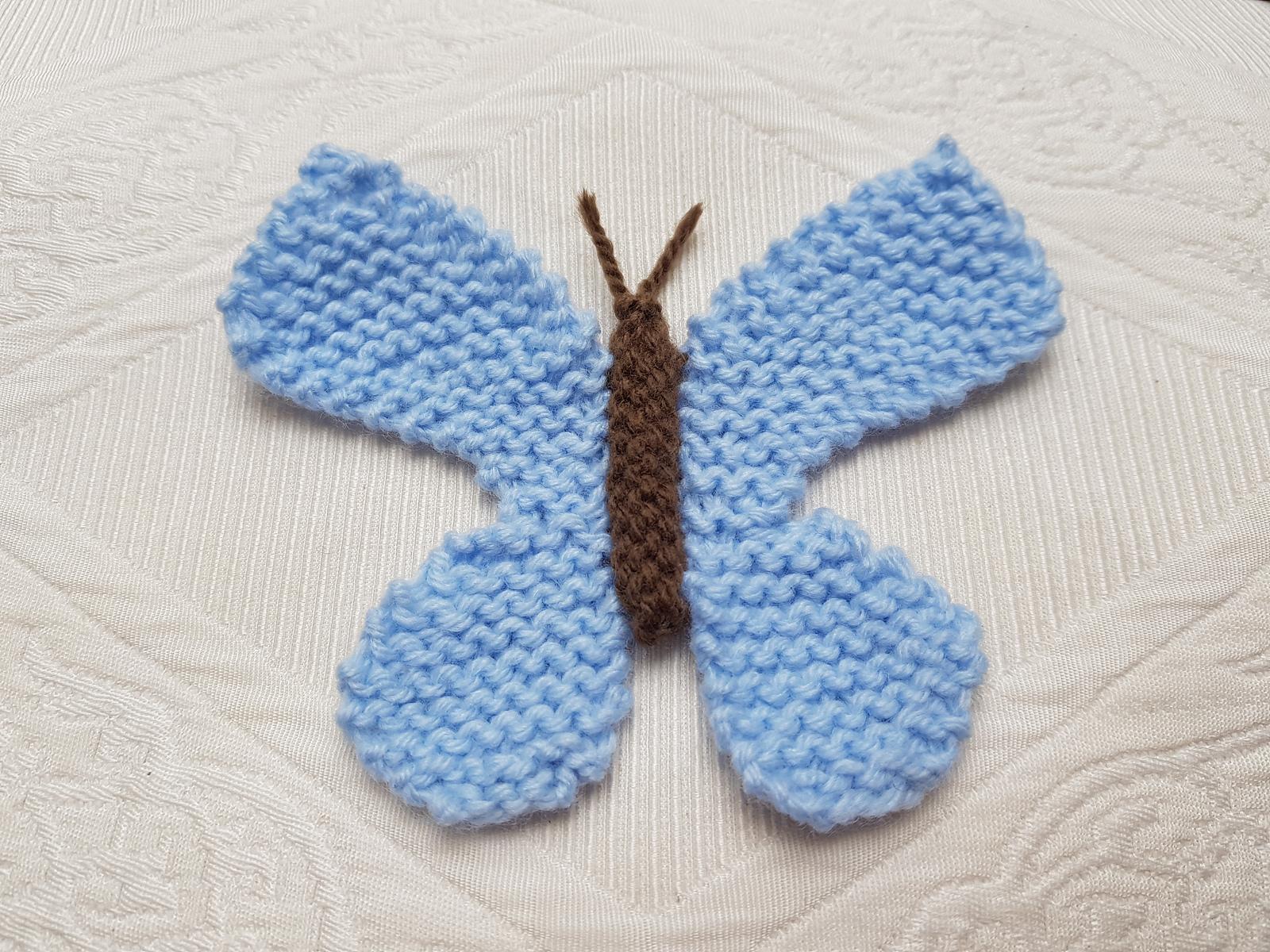 Quick Knitted Butterfly
